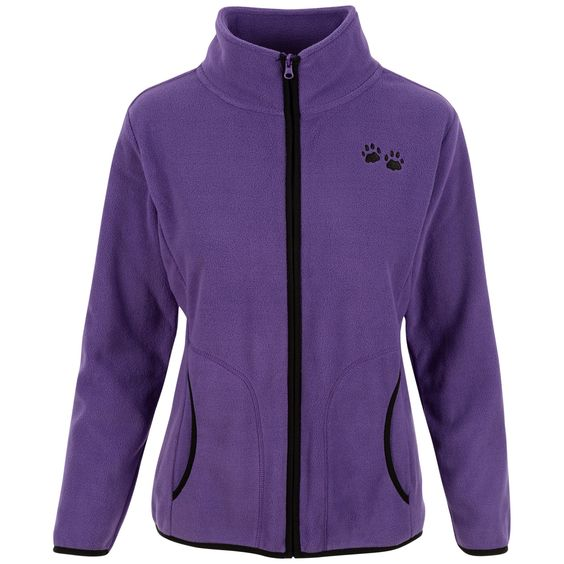 purple polar fleece custom jacket