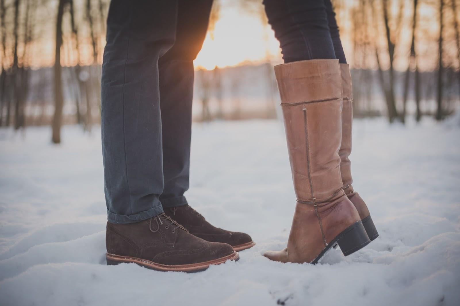 Couple in snow