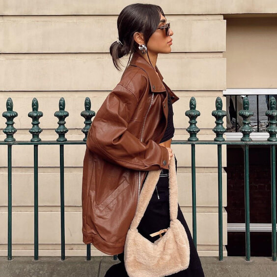 Faux Leather Jacket